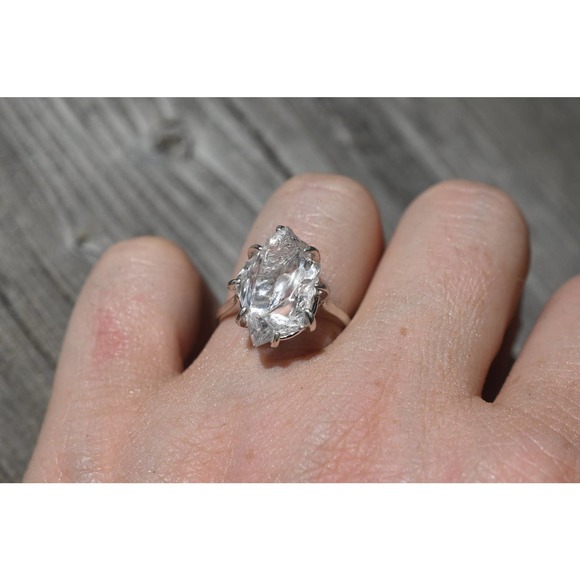 Natural Diamond Ring, Raw Diamond Ring, Uncut Diamond Ring, Engagement R… - Picture 3 of 5